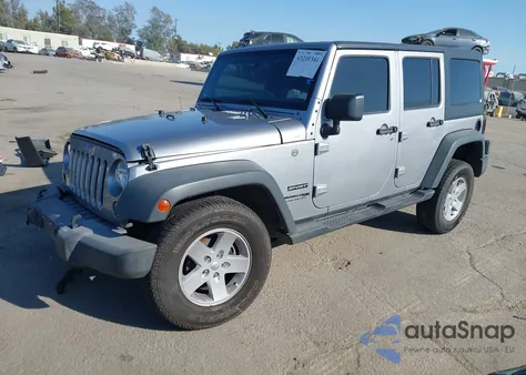 2018 Jeep Wrangler Jk Unlimited Sport S 4X4 z USA, uszkodzony, nr VIN 1C4HJWDG2JL855633